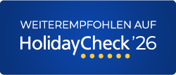 Logo Weiterempfohlen auf HolidayCheck '26